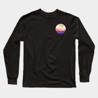 The pink mountains Long Sleeve T-Shirt